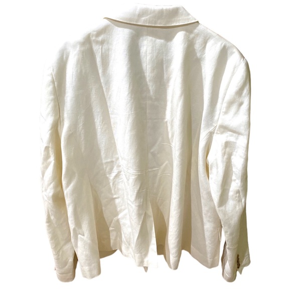 Ann Taylor Double Breasted Linen Blend Blazer - Picture 8 of 14